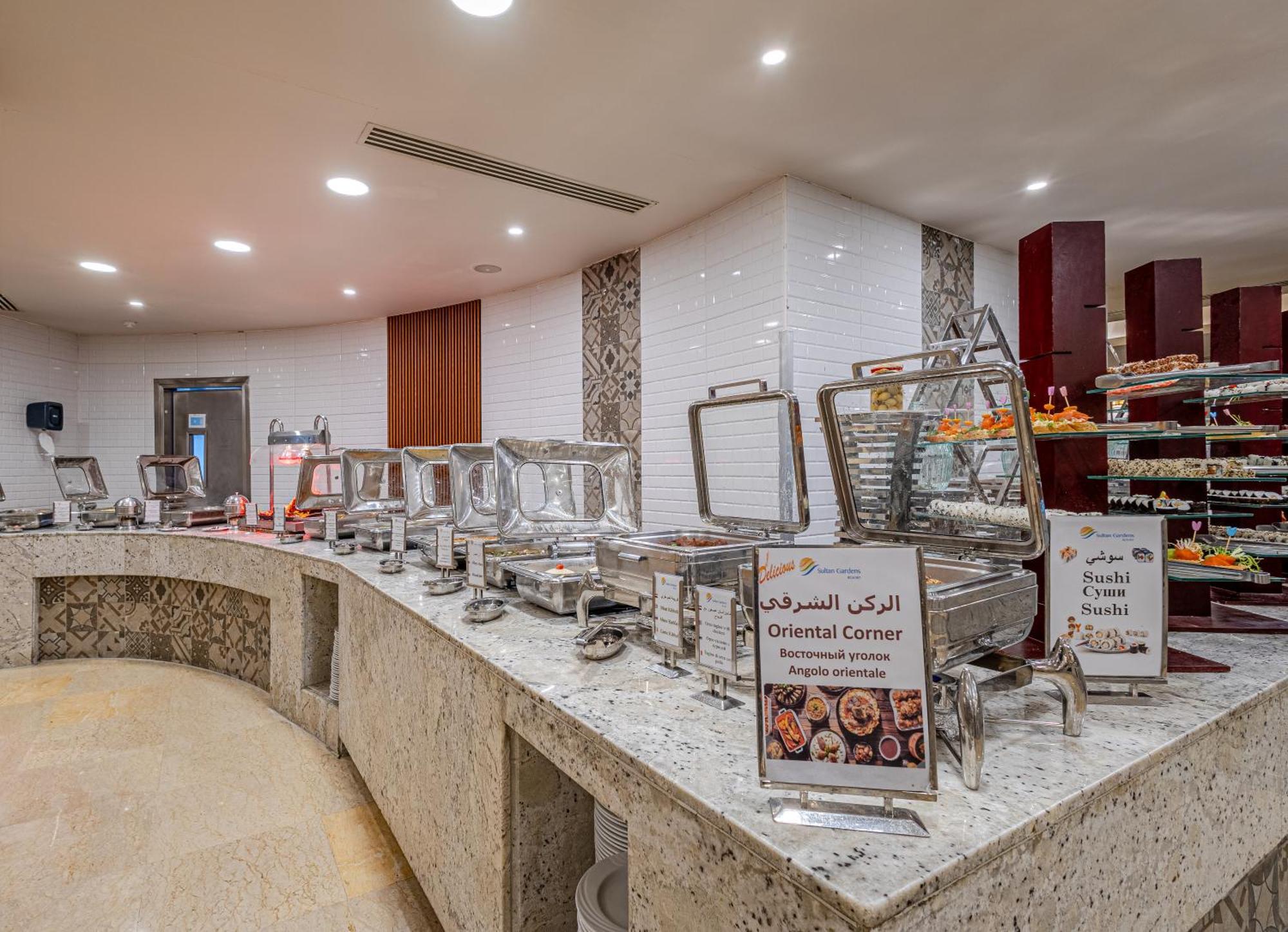 Sultan Gardens Resort Sharm El Sheikh Exterior photo Buffet at a hotel